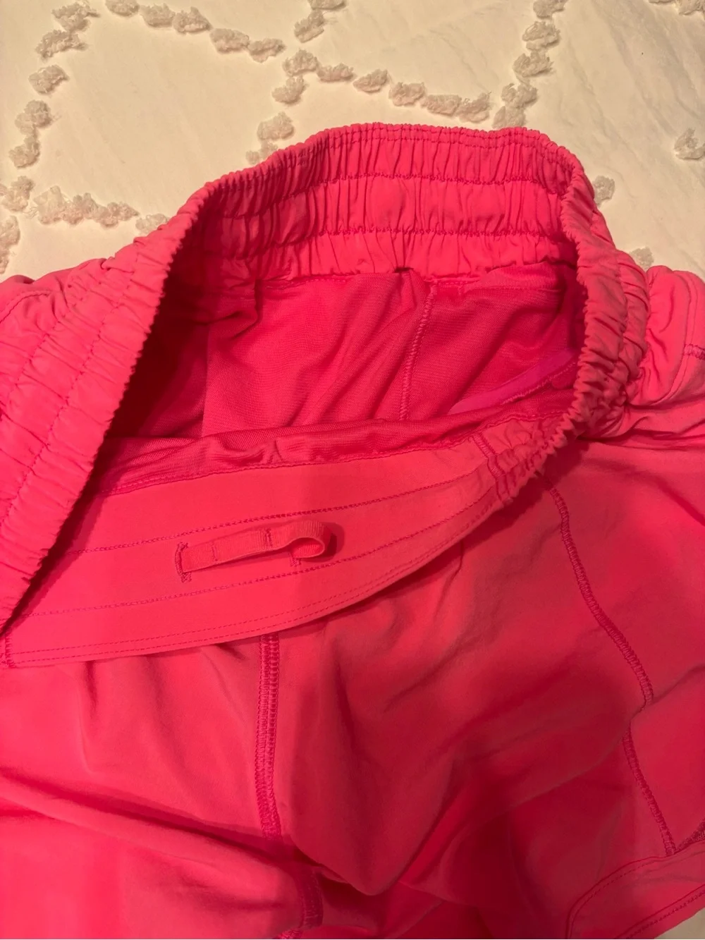 Lululemon Hot Pink Hotty Hot shorts 4”